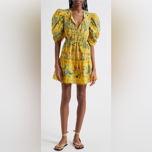 FARM Rio Dresses & Skirts - FARM Rio Delicate Flowers Cotton Dress
